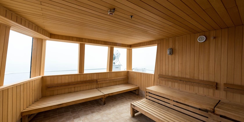 Sauna at Mandara Spa on Norwegian Pearl