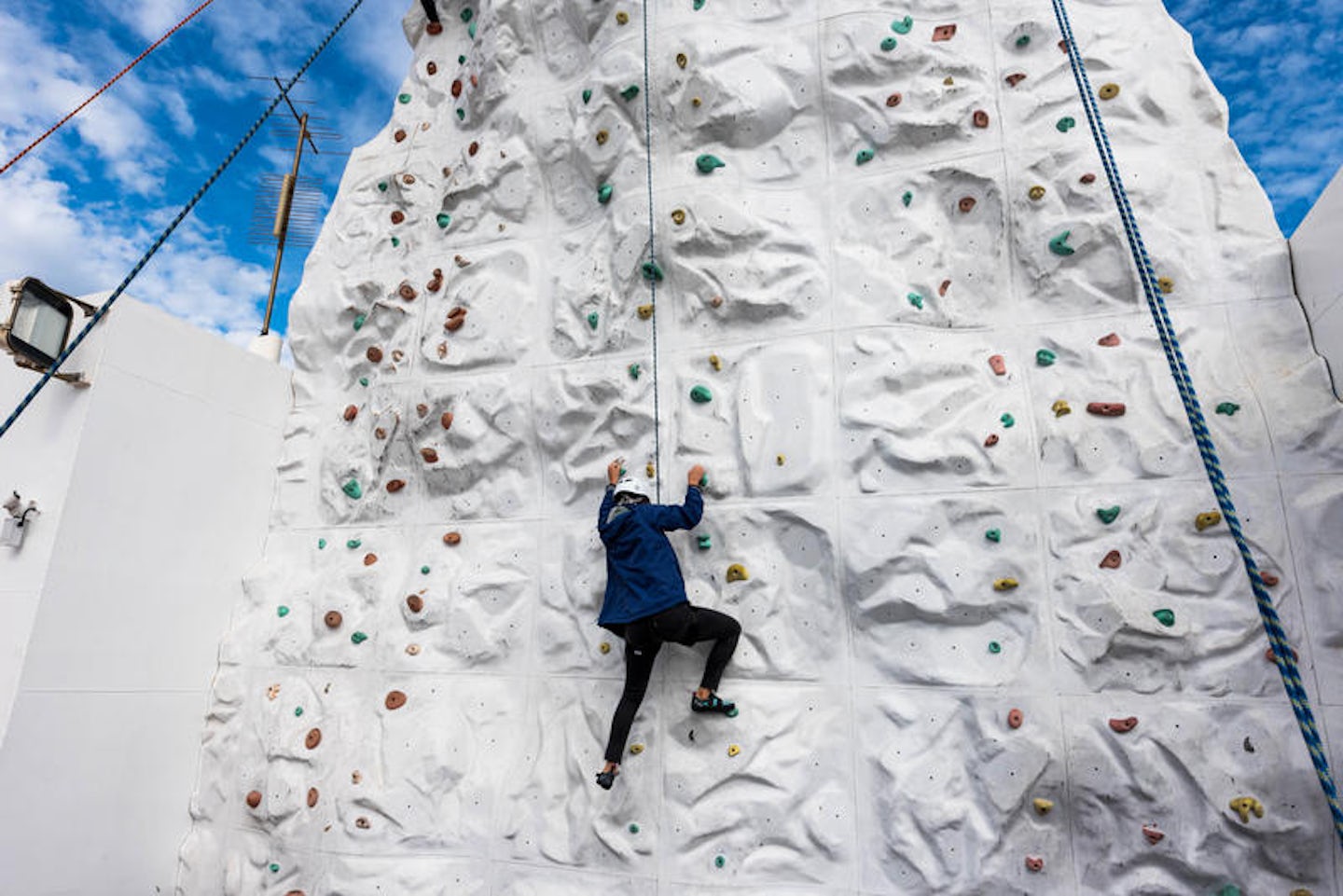 Rock Climbing Wall on Norwegian Pearl