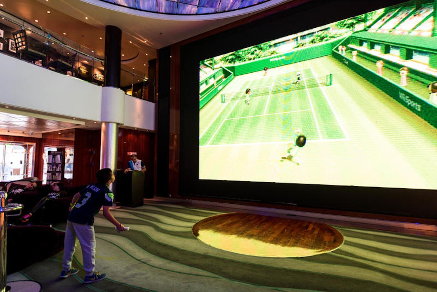 Wii Games in the Atrium on Norwegian Pearl