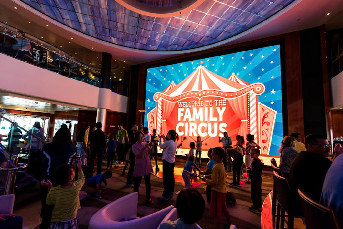 Family Circus in the Atrium on Norwegian Pearl