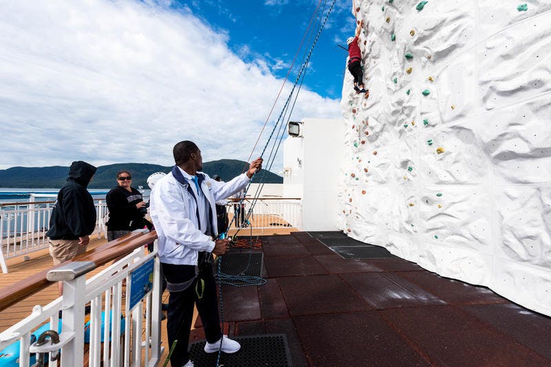 Rock Climbing Wall on Norwegian Pearl Cruise Ship Cruise Critic
