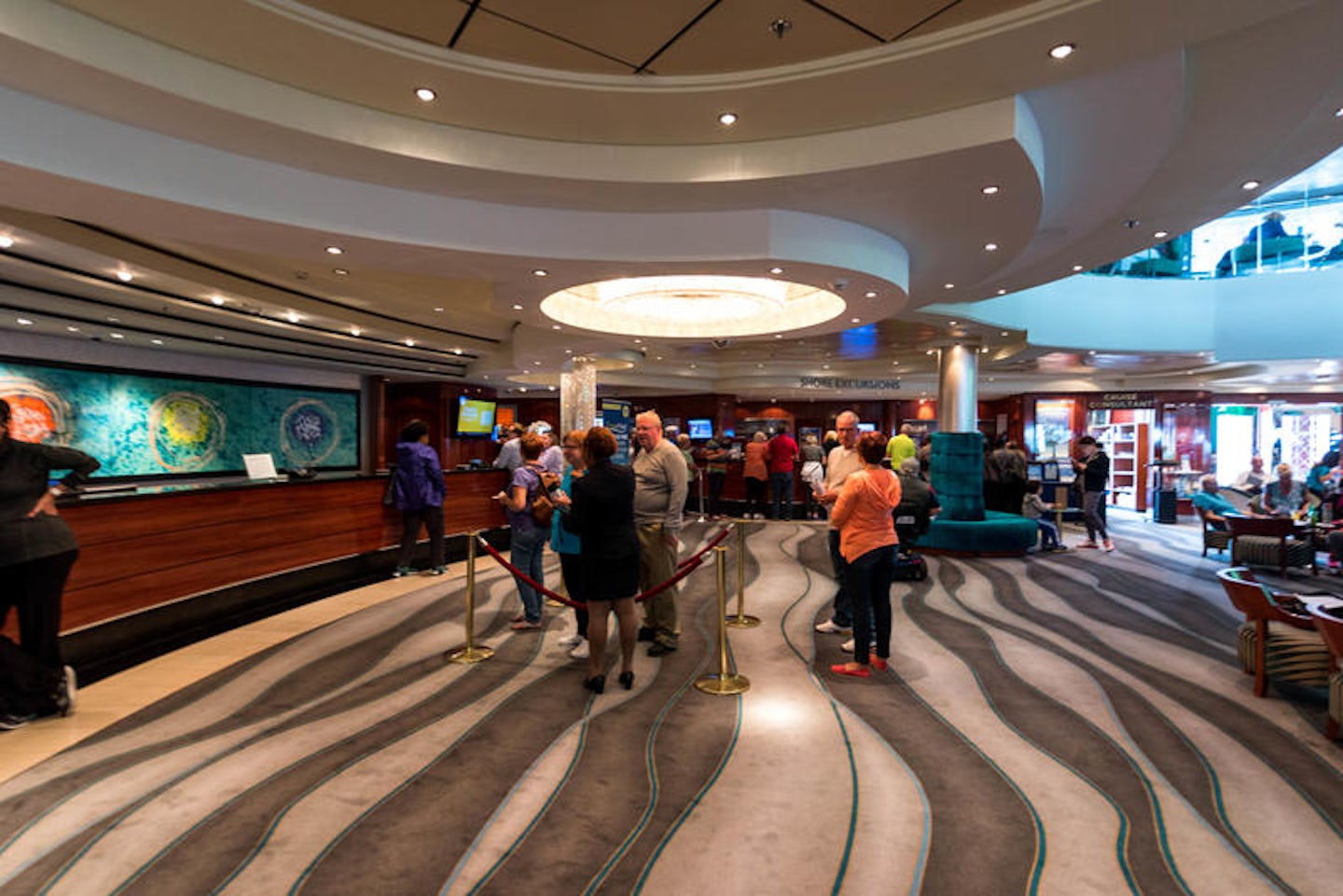 Guest Services Desk on Norwegian Pearl