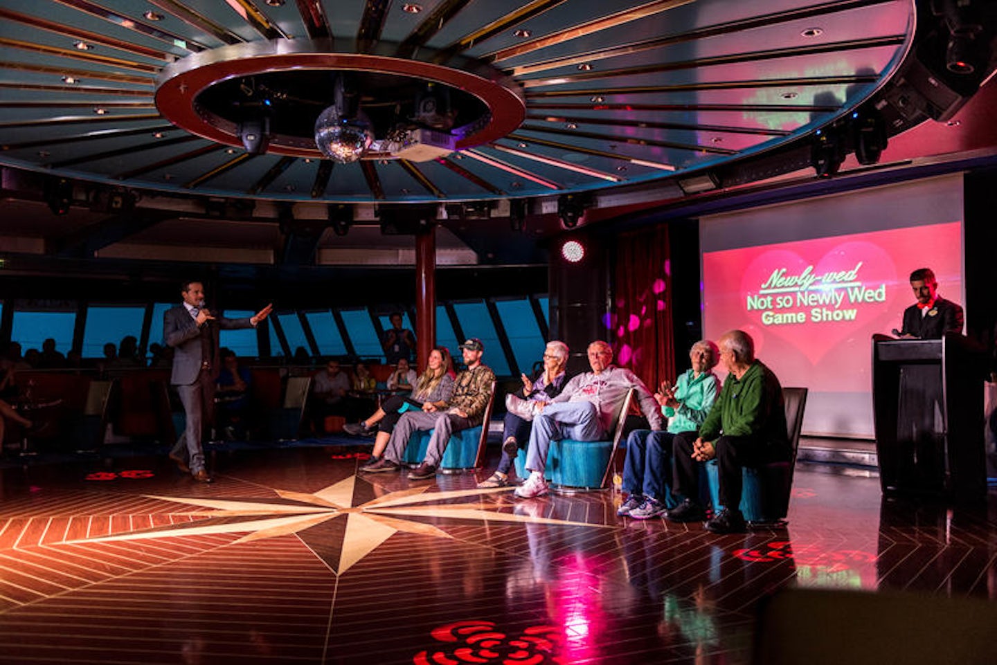 Not So Newly Wed Game Show at Spinnaker Lounge on Norwegian Pearl