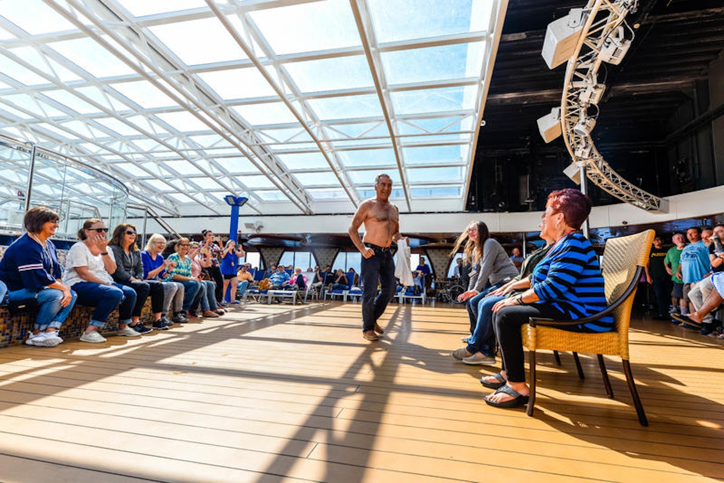 Hairy Chest Contest on Carnival Legend