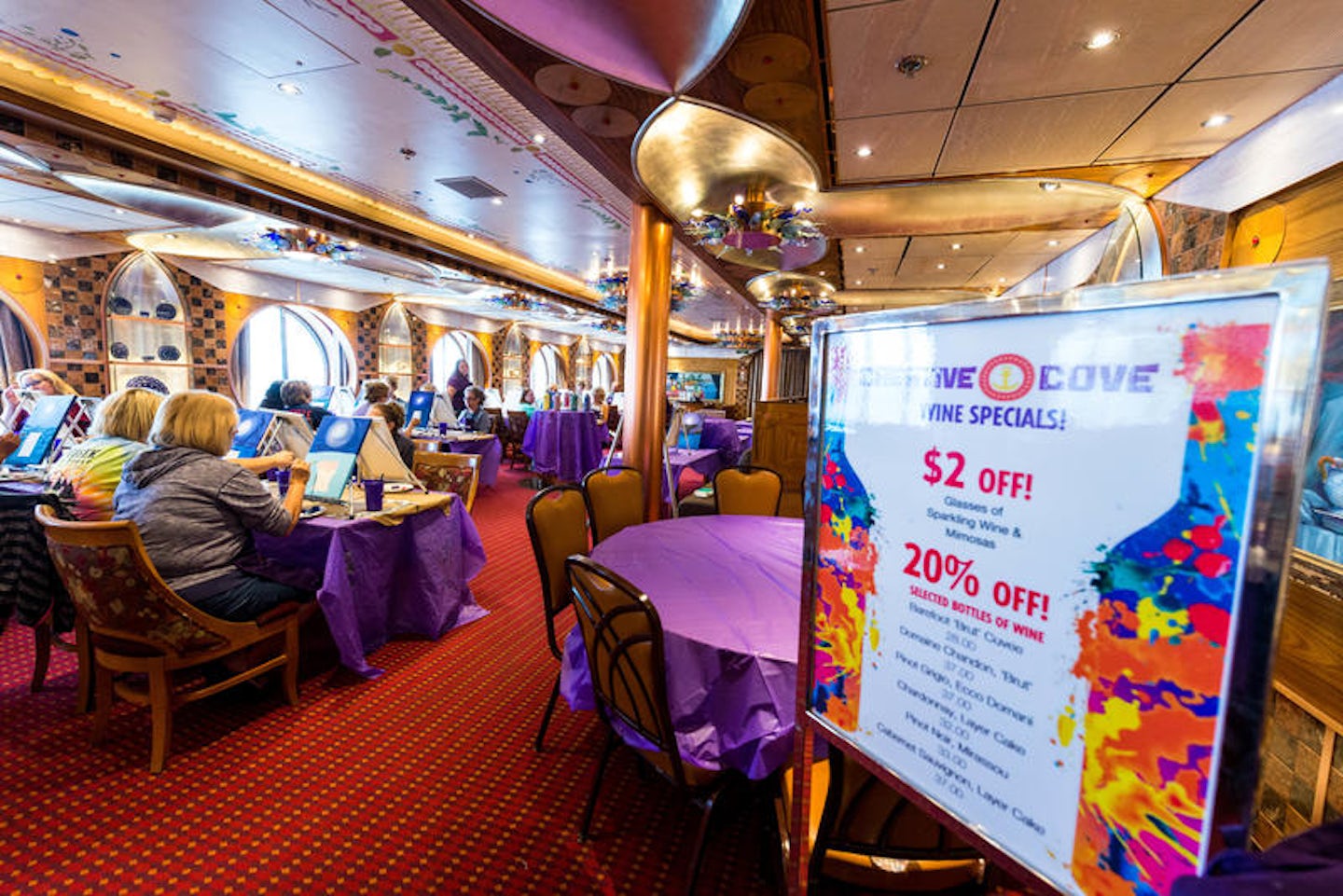 Creative Cove in The Private Club Dining Room on Carnival Legend