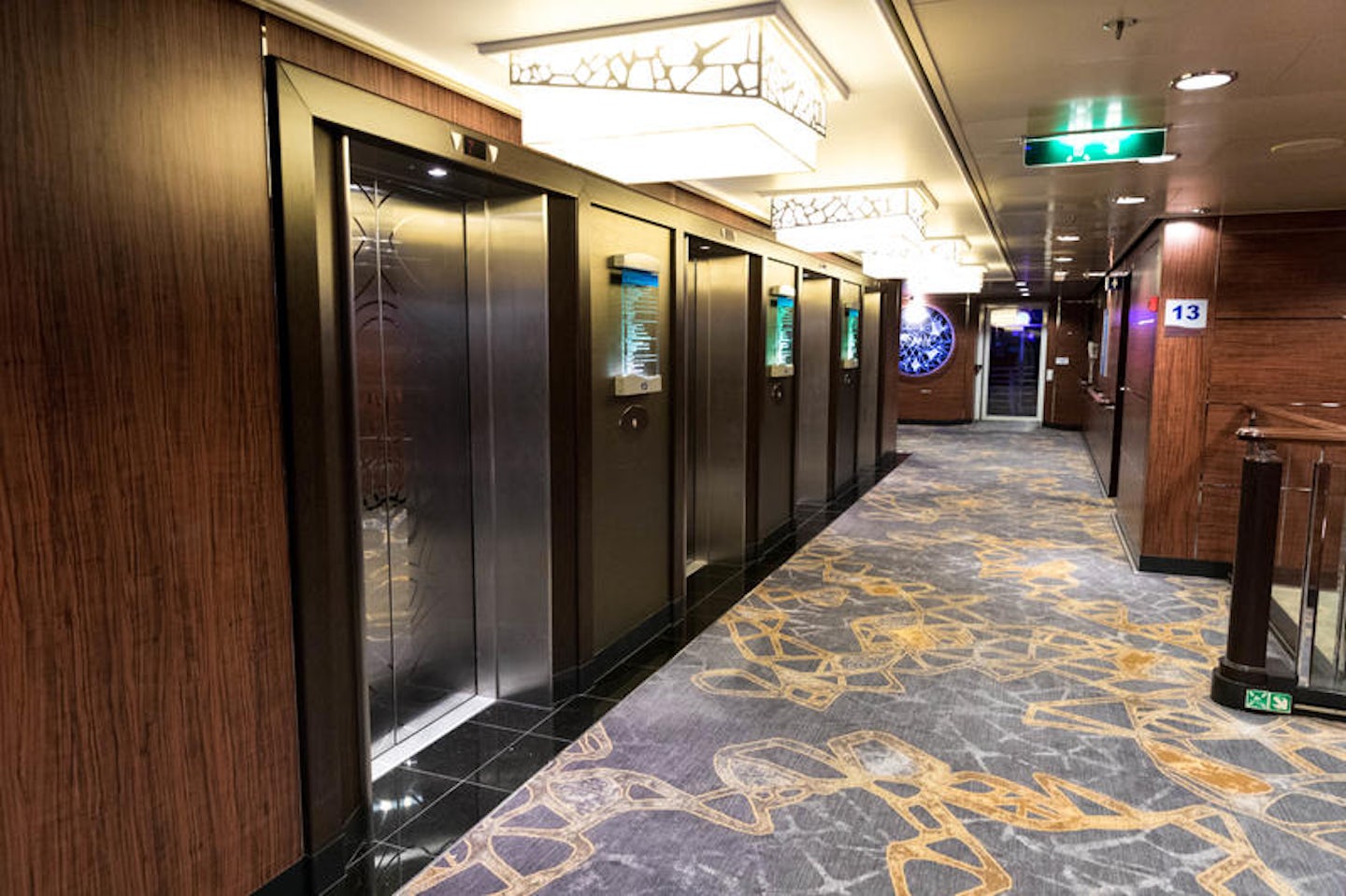 Elevators on Norwegian Jade
