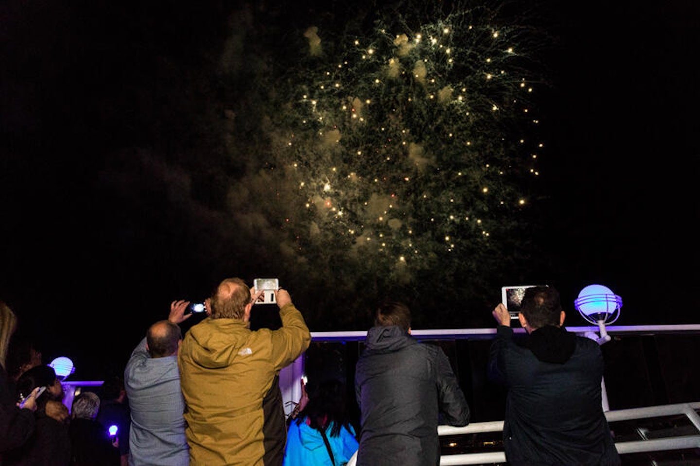 Fireworks from the Ship on Norwegian Jade