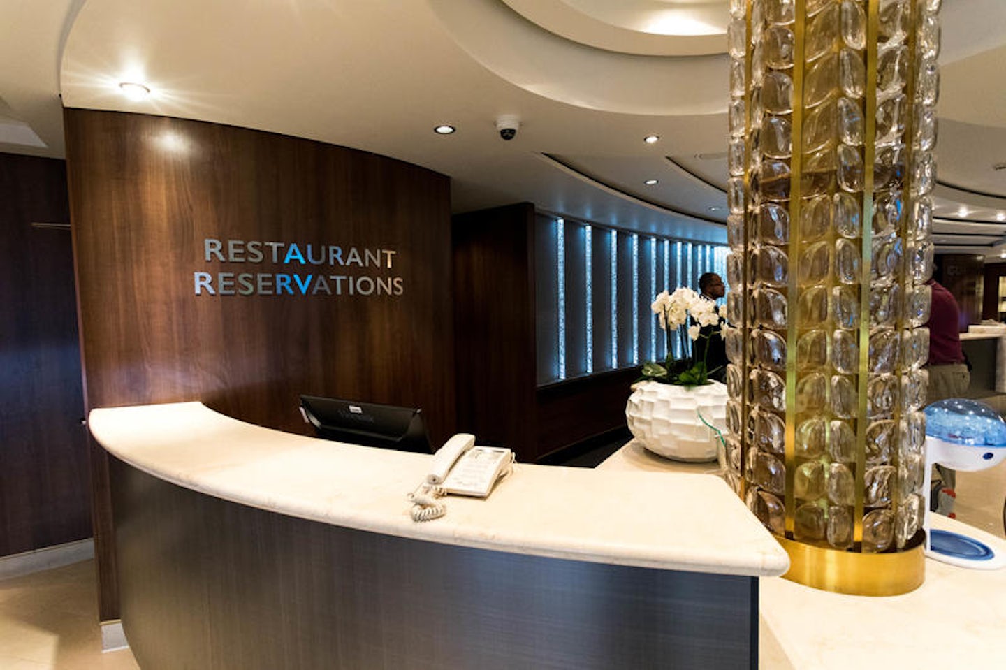 Restaurant Reservations Desk on Norwegian Jade