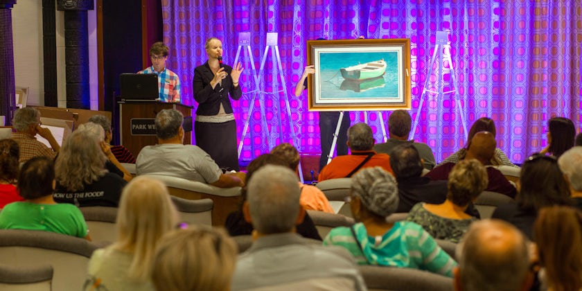 Art Auction on a cruise ship (Photo: Cruise Critic)