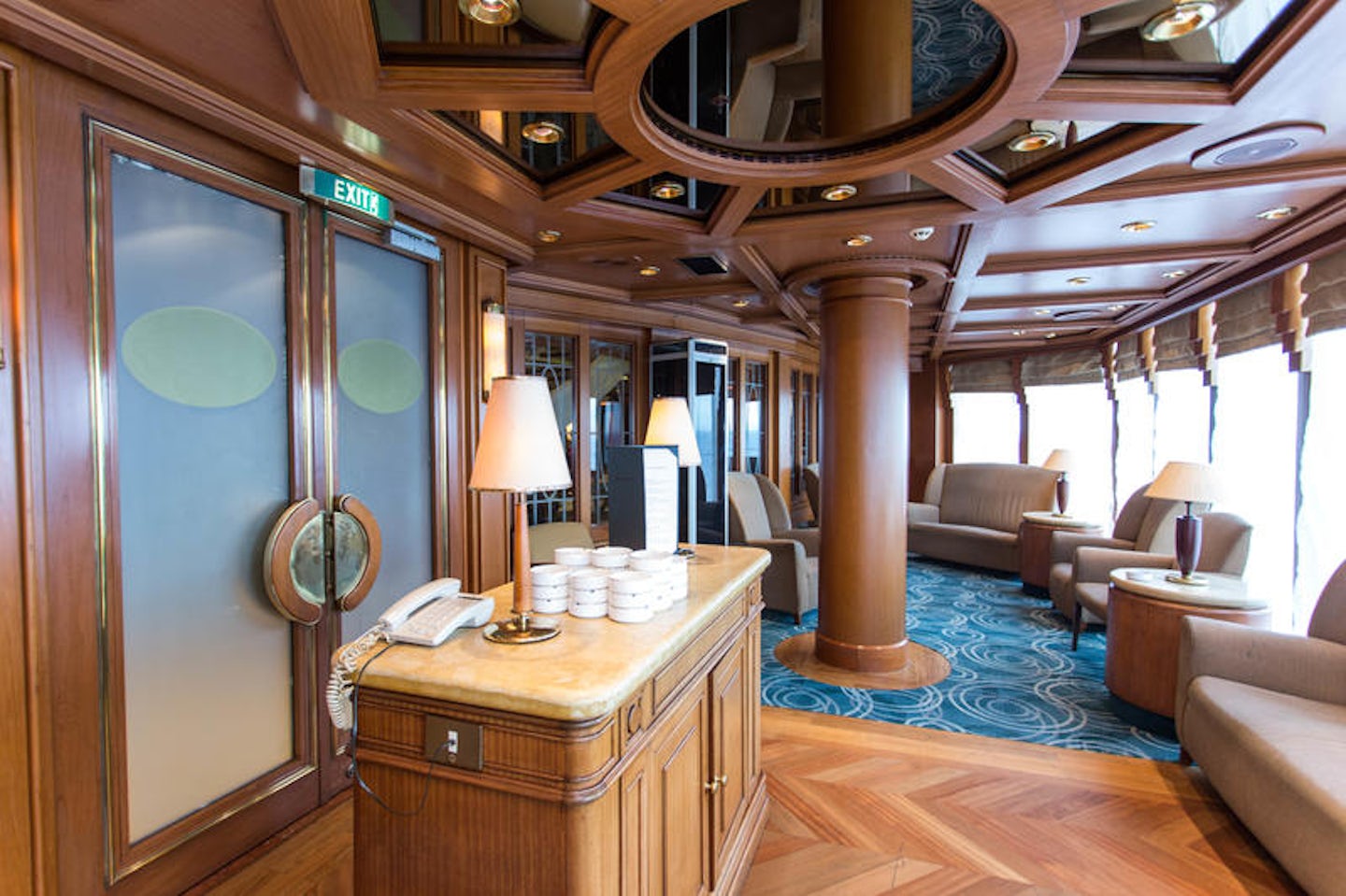 Churchill Lounge on Coral Princess