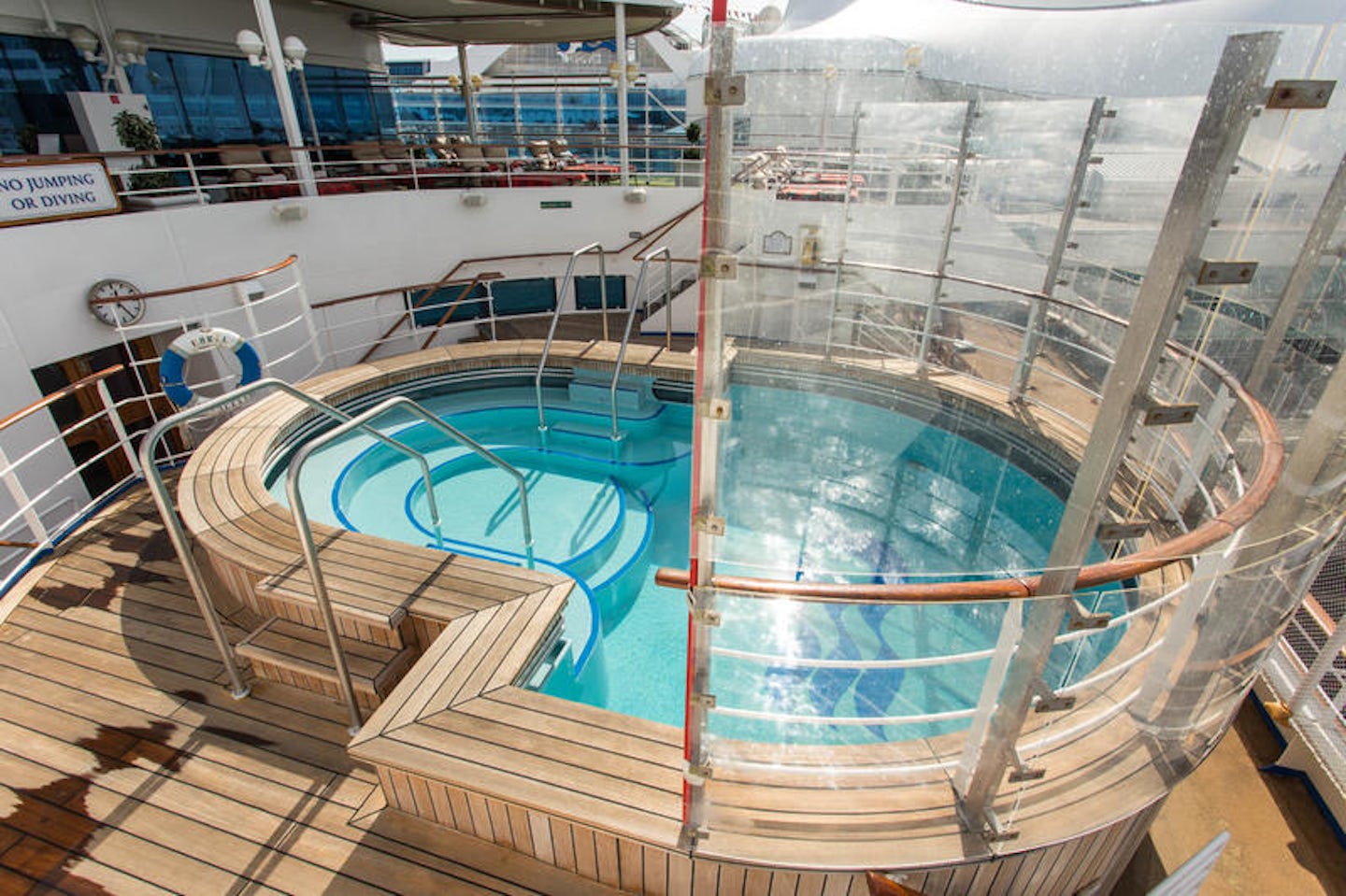The Sanctuary Pool on Coral Princess