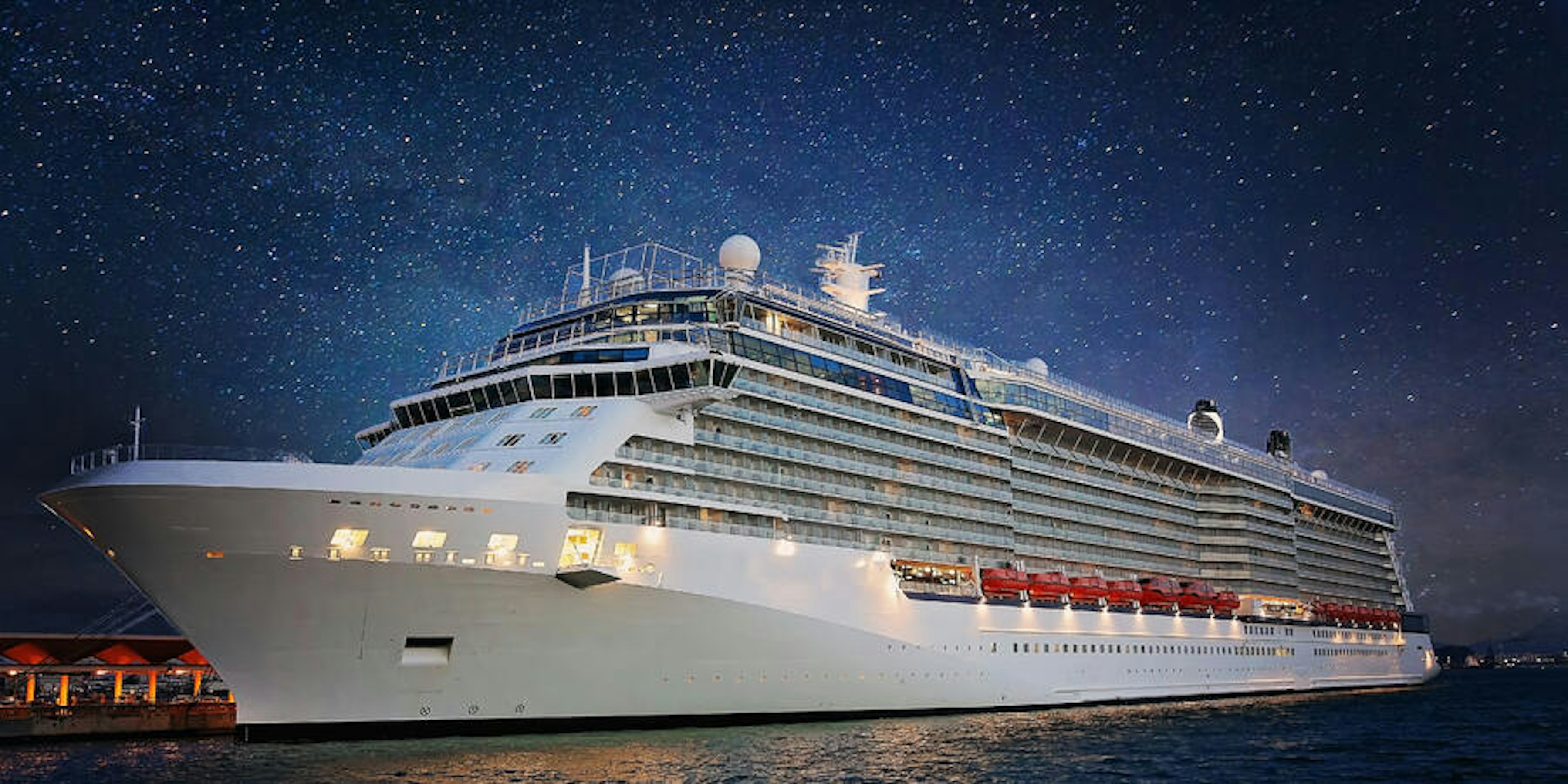 stargazing from a cruise ship