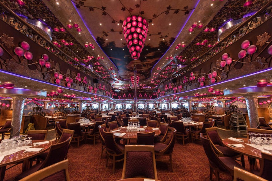carnival miracle bacchus dining room