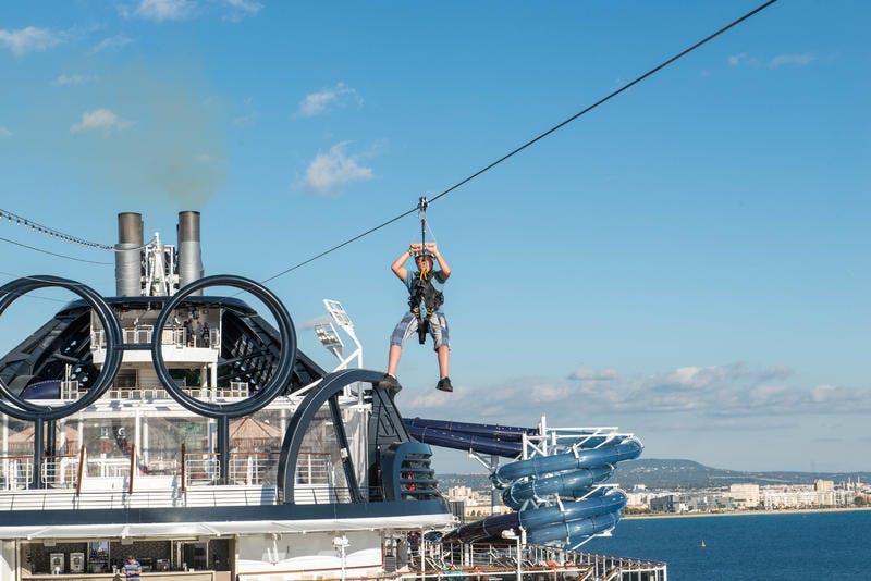 Zipline on MSC Seaside Cruise Ship Cruise Critic