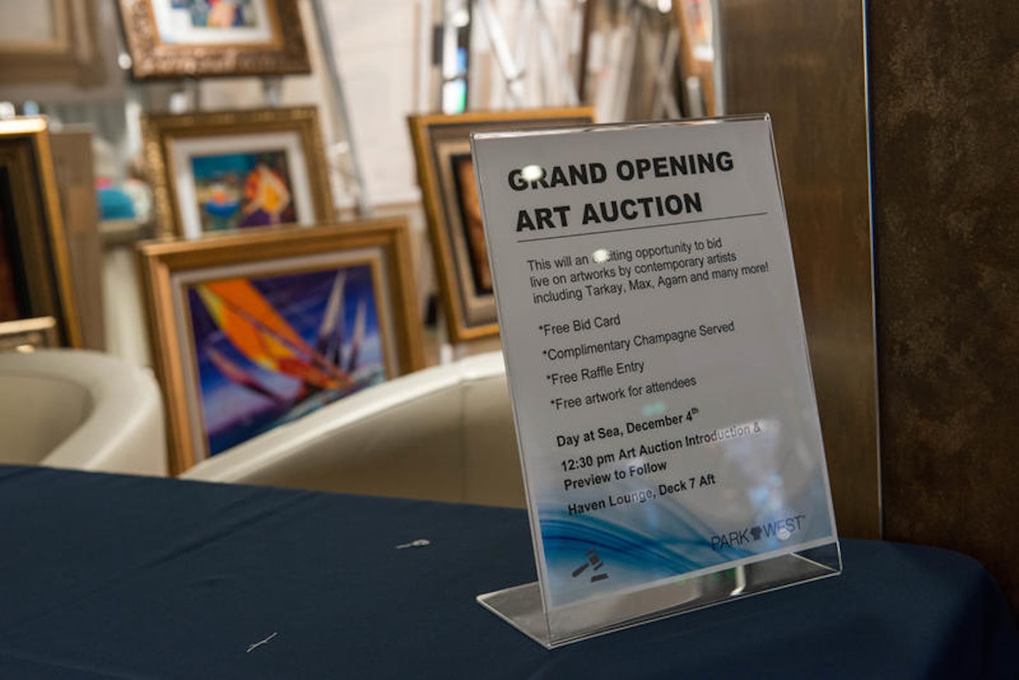 Art Auction on MSC Seaside