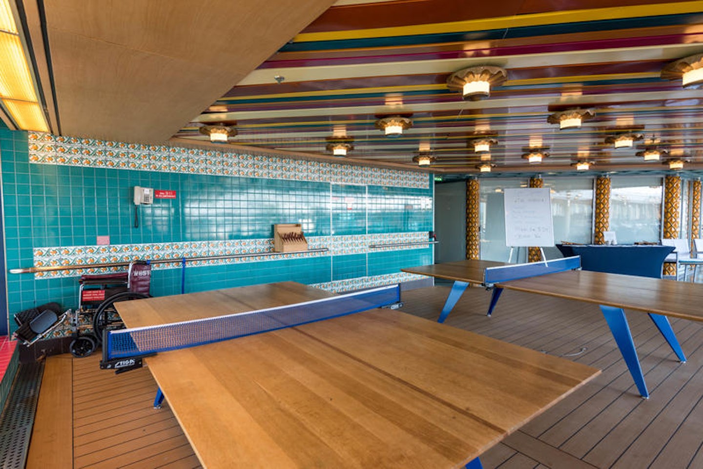 Table Tennis at the Lido Pool on Westerdam