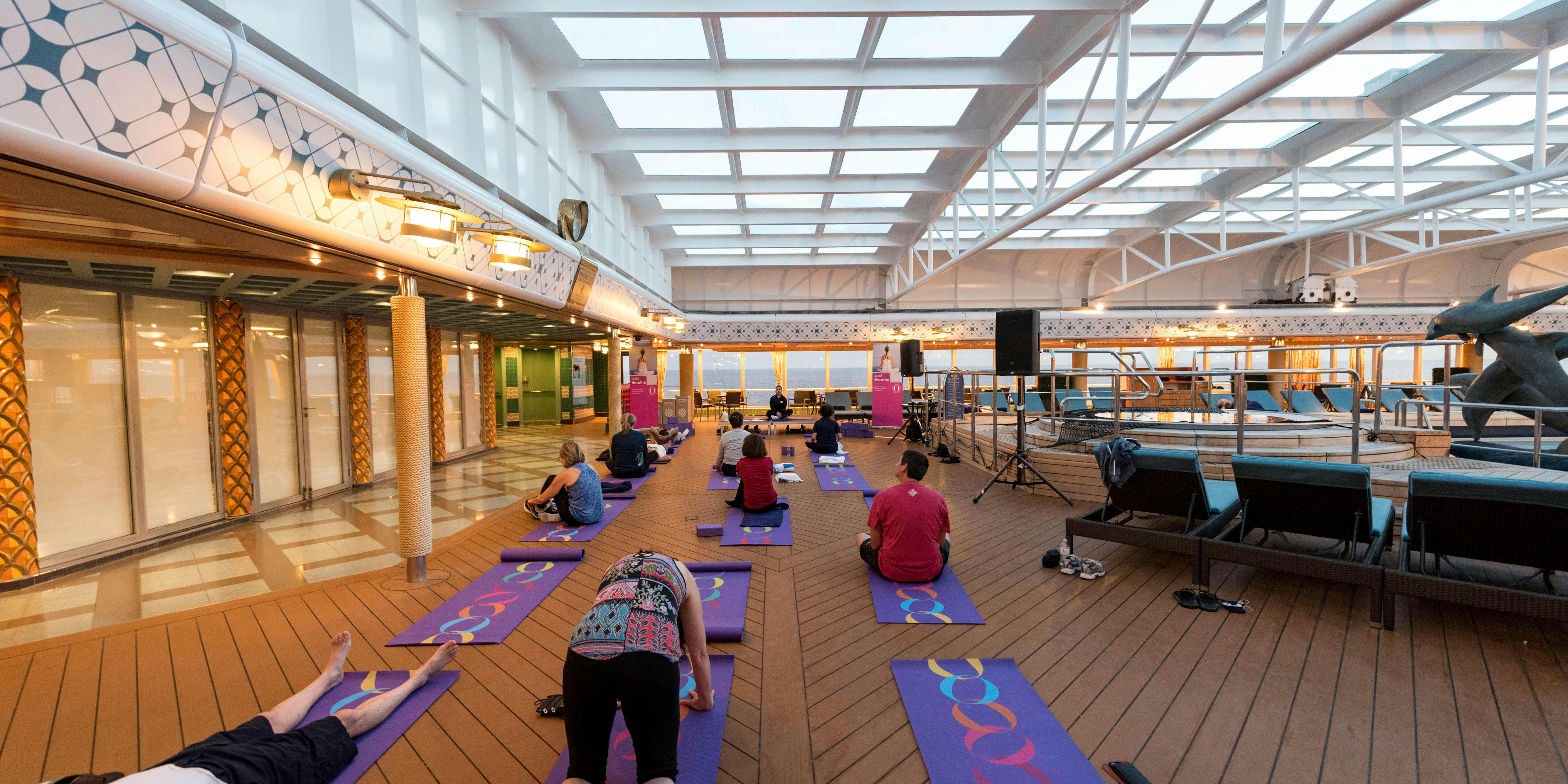 Yoga on Westerdam