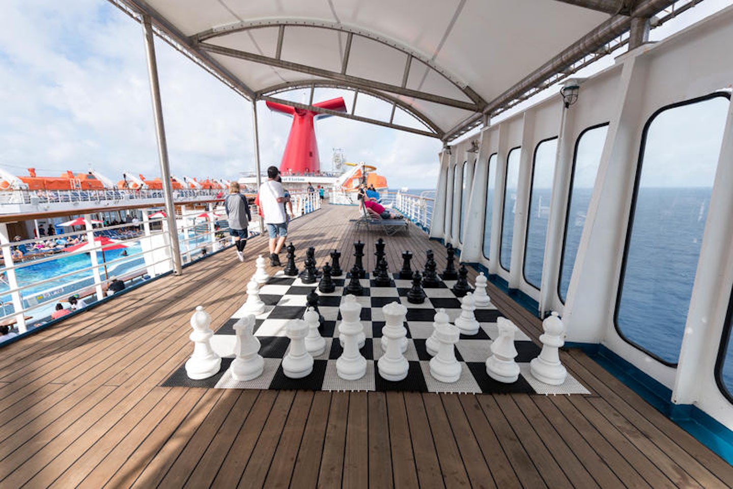 Giant Chess on Carnival Elation