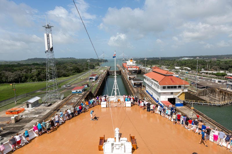 Panama Canal on Holland America Zuiderdam Cruise Ship Cruise Critic