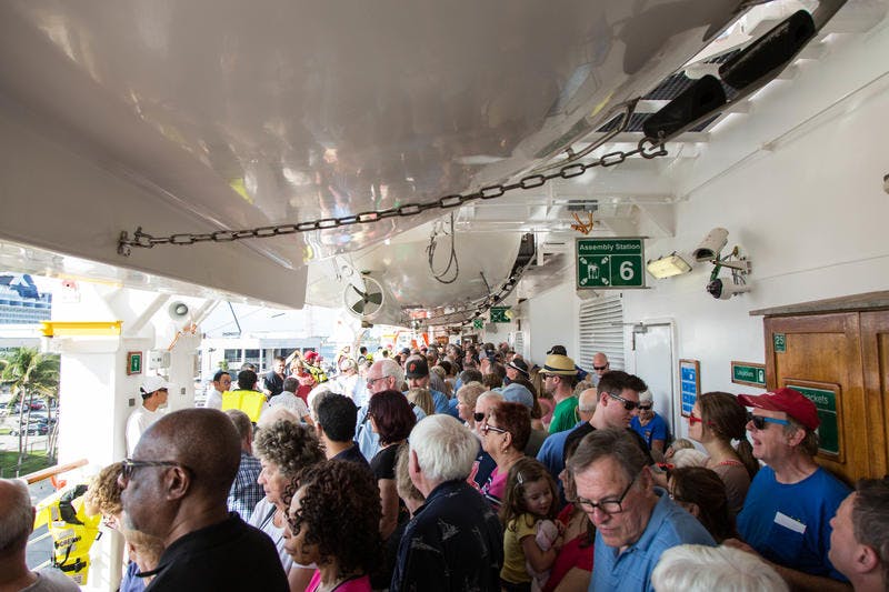 Muster Drill on Holland America Nieuw Amsterdam Cruise Ship Cruise Critic