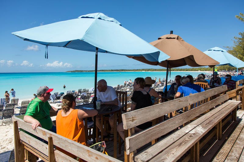 Half Moon Cay on Holland America Nieuw Amsterdam Cruise Ship Cruise