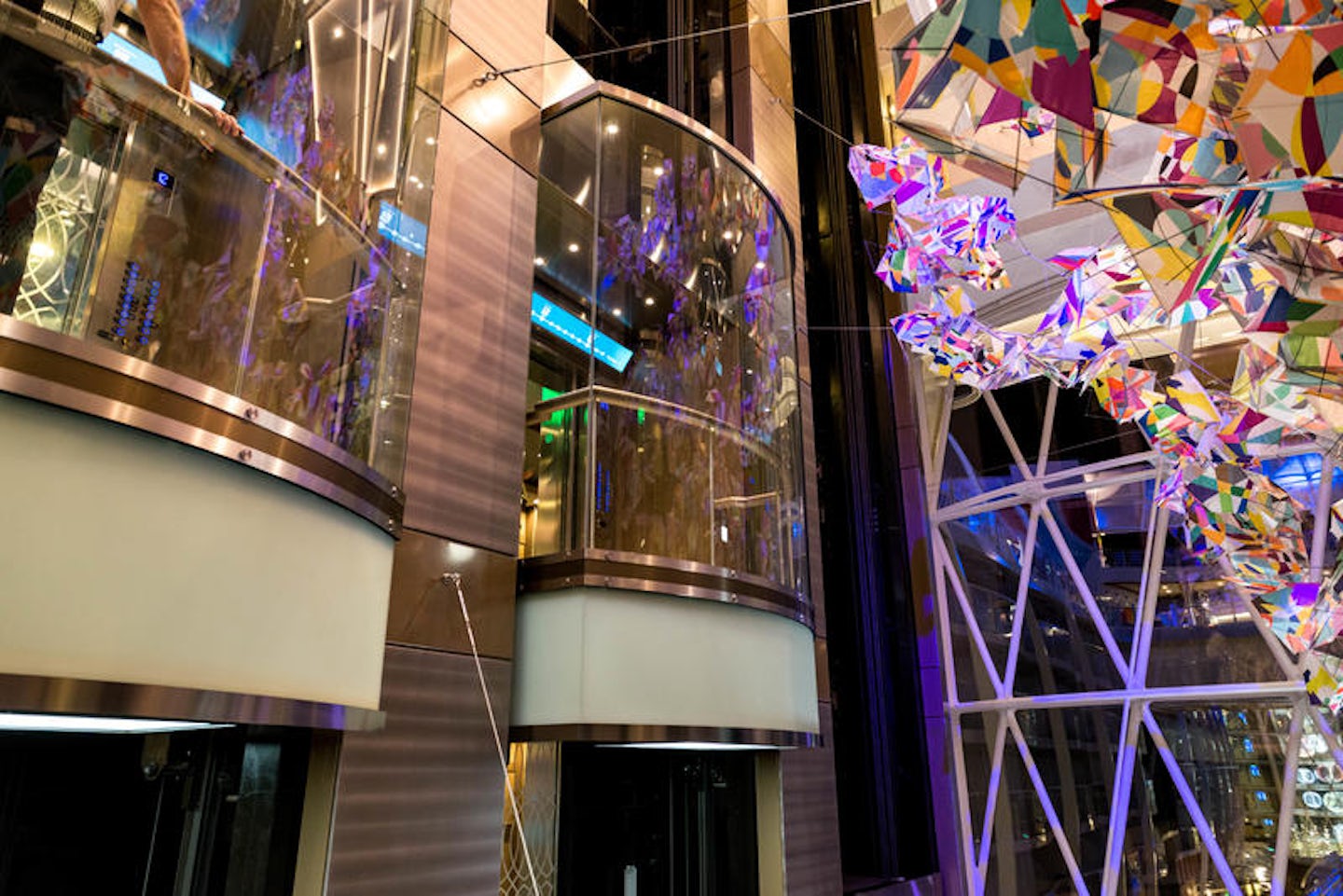 Elevators on Symphony of the Seas