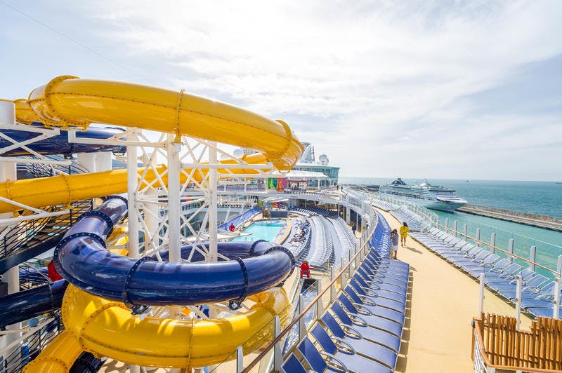 cruise ship with water park