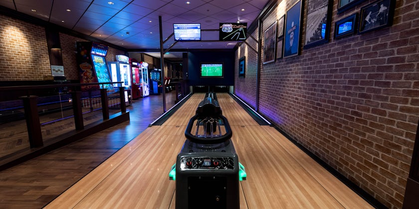 Bowling Alley in The Local Bar & Grill on Norwegian Bliss