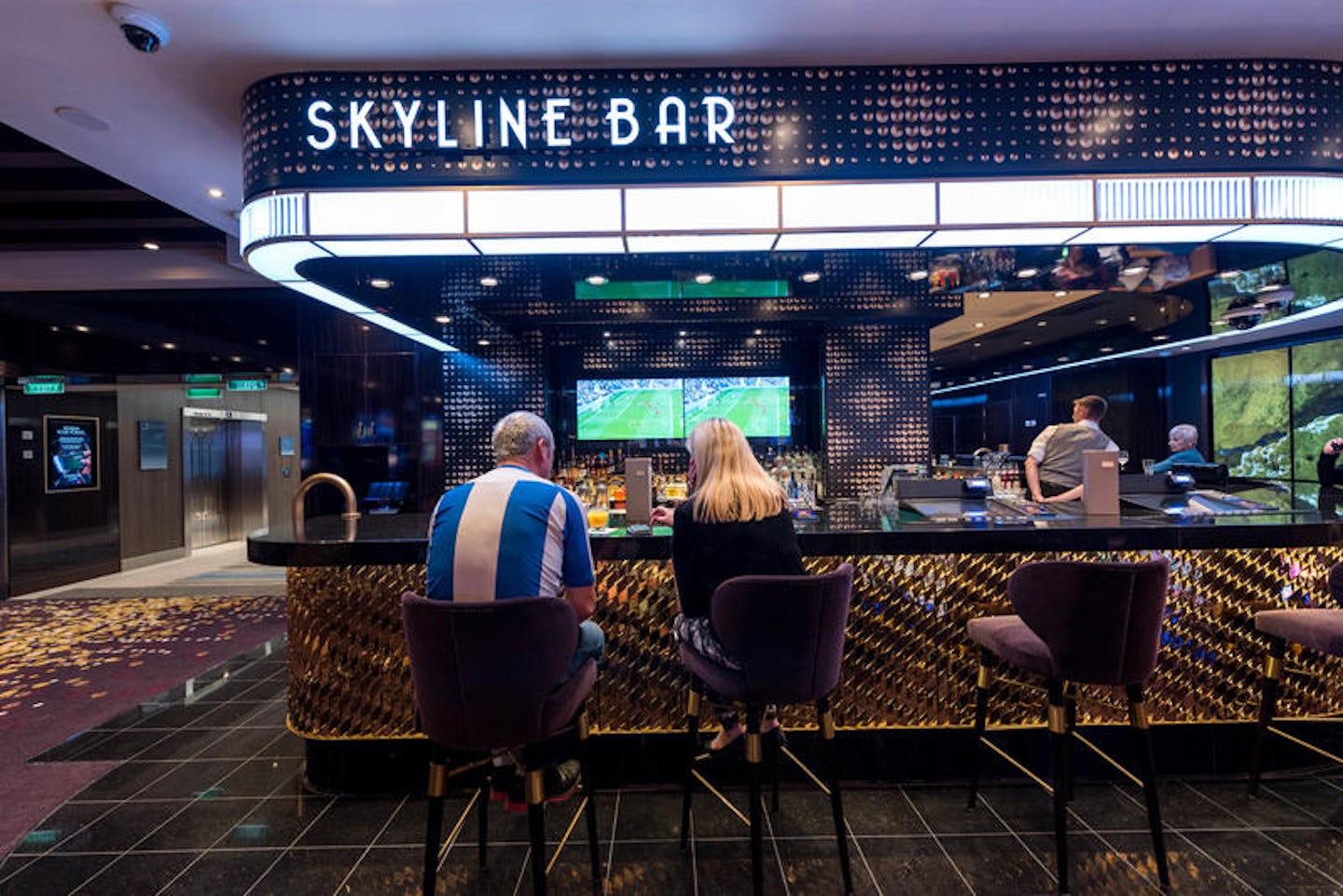 Skyline Bar on Norwegian Bliss