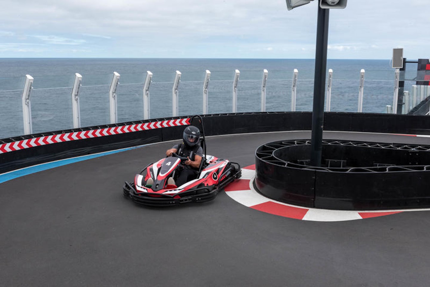 go kart racing on cruise ship