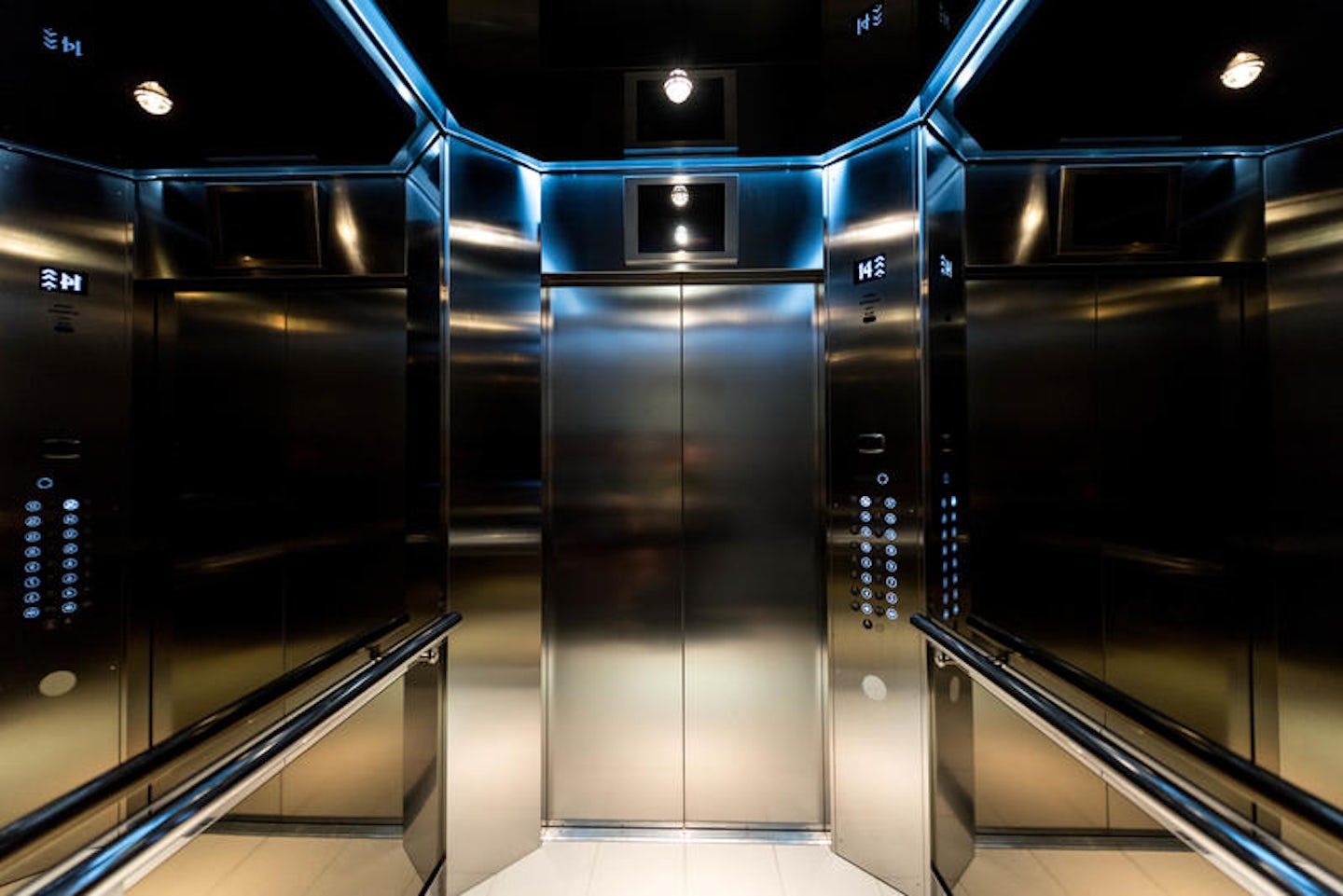 Elevators on Norwegian Bliss