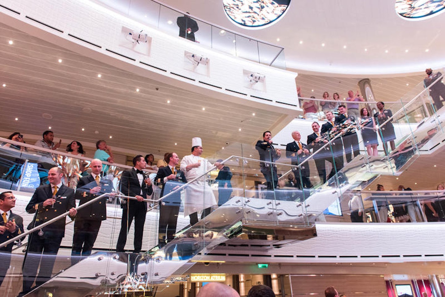 Captain's Welcome Aboard in The Atrium on Carnival Horizon