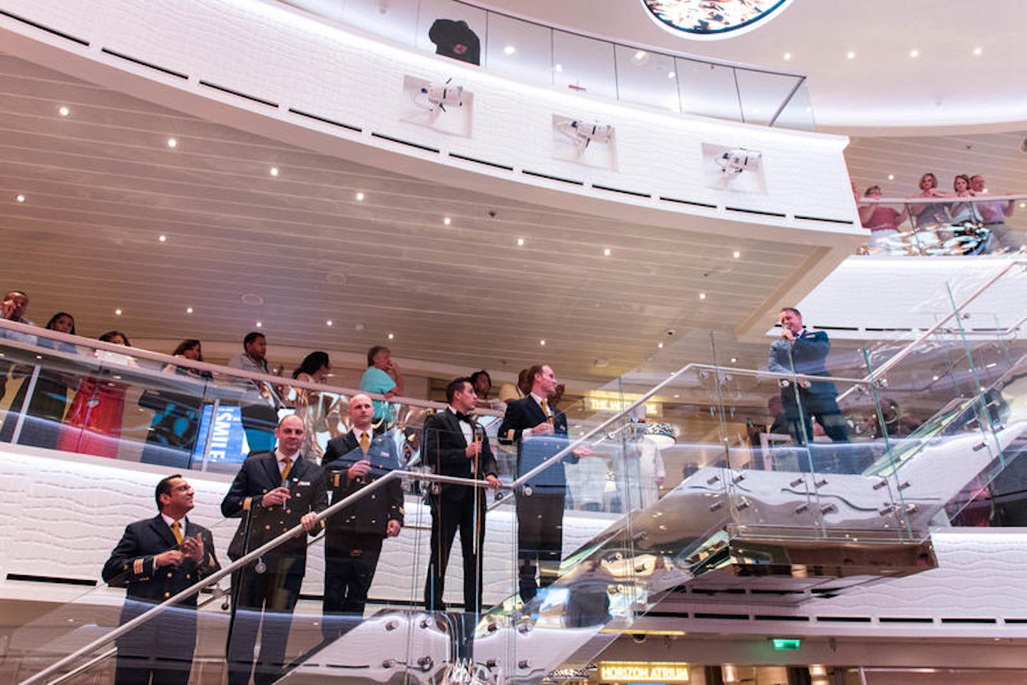 Captain's Welcome Aboard in The Atrium on Carnival Horizon