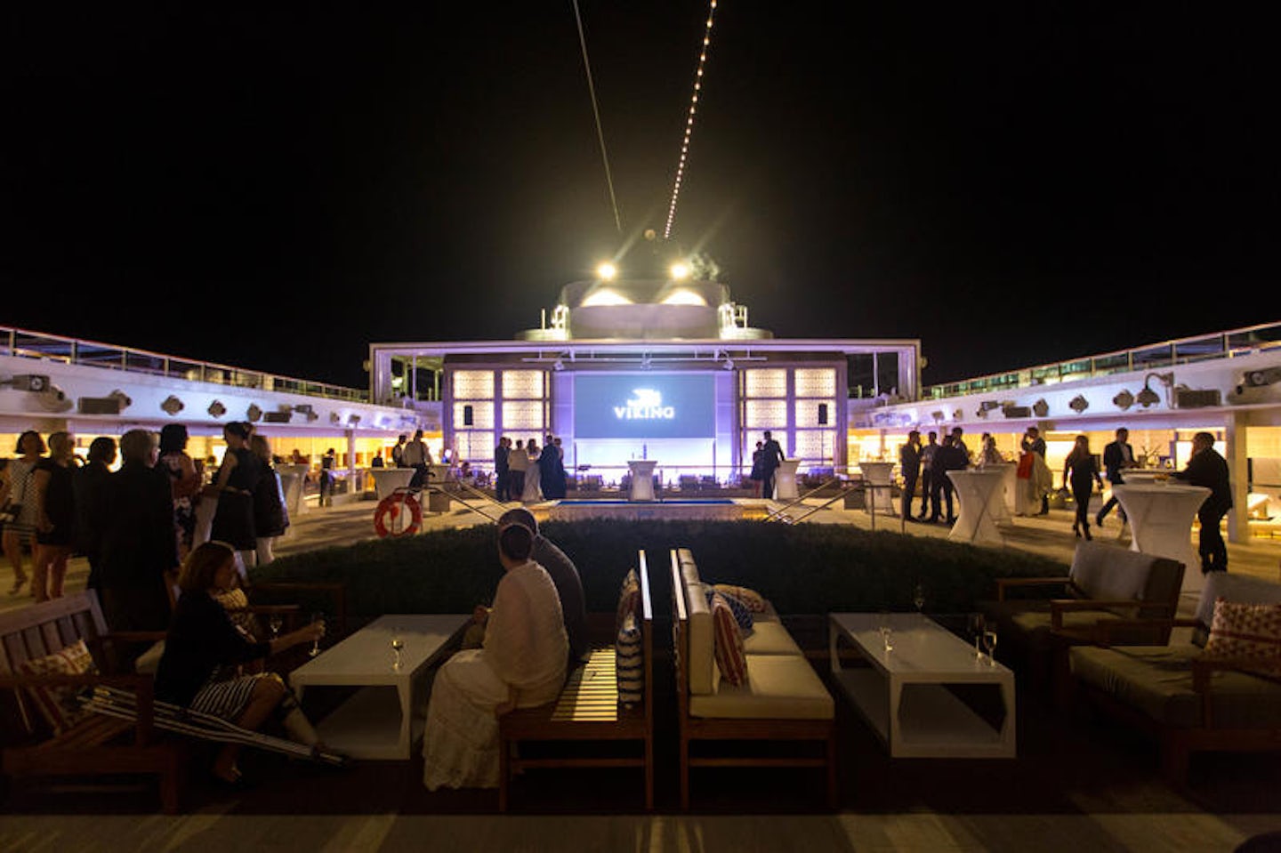 Outdoor Movie Screen on Viking Orion