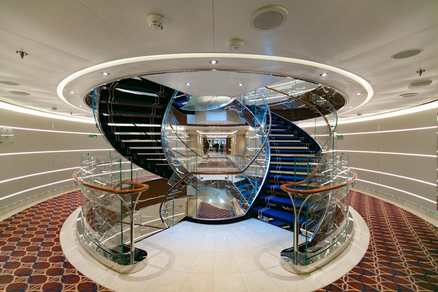 Stairs on Seabourn Ovation