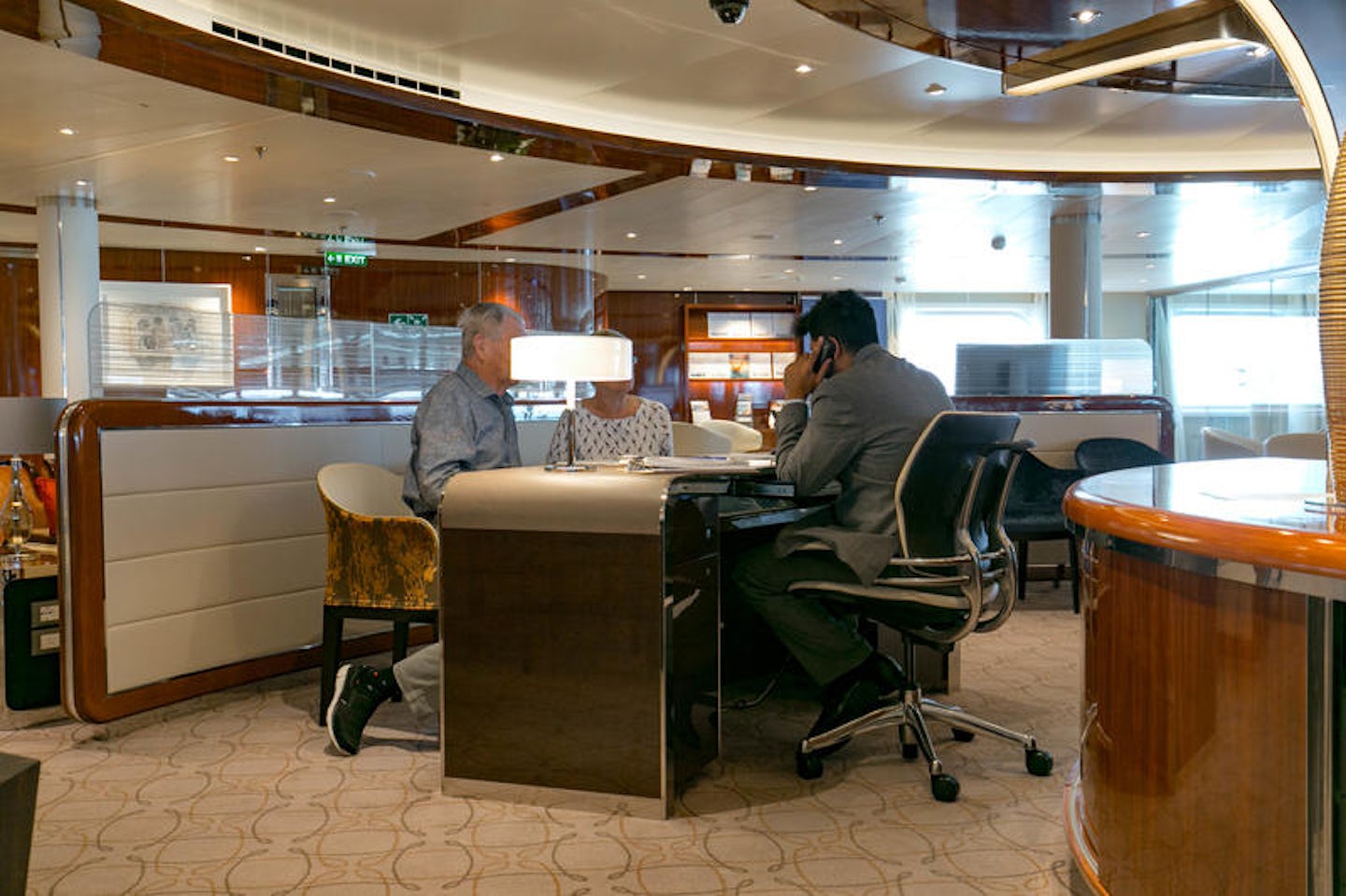 Passenger Services Desk on Seabourn Ovation