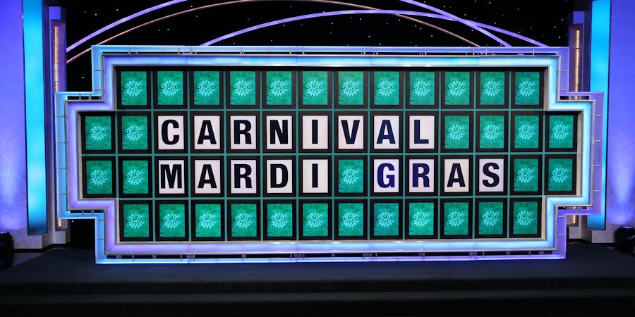 Carnival Reveals Name of New Cruise Ship Carnival Mardi Gras on 'Wheel of Fortune'