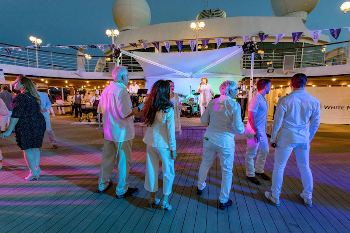 cruise ship deck party