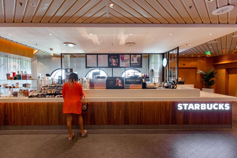 Starbucks on Royal Caribbean Mariner of the Seas Cruise Ship Cruise