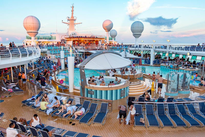 Main Pools on Royal Caribbean Mariner of the Seas Cruise Ship Cruise
