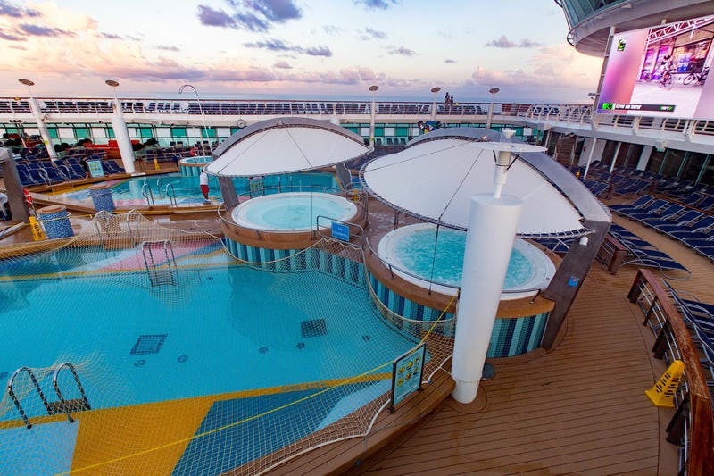 Main Pools on Royal Caribbean Mariner of the Seas Cruise Ship Cruise