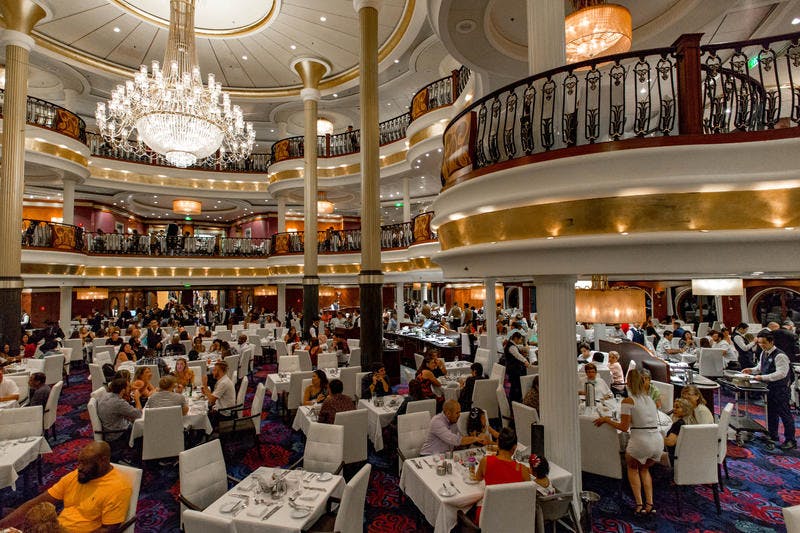 Main Dining Room on Royal Caribbean Mariner of the Seas Cruise Ship