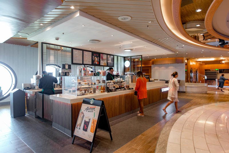 Starbucks on Royal Caribbean Mariner of the Seas Cruise Ship Cruise