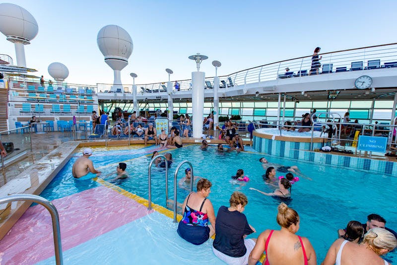 Main Pools on Royal Caribbean Mariner of the Seas Cruise Ship Cruise