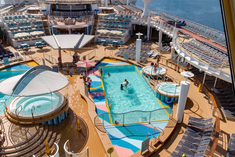 Main Pools on Royal Caribbean Mariner of the Seas Cruise Ship Cruise