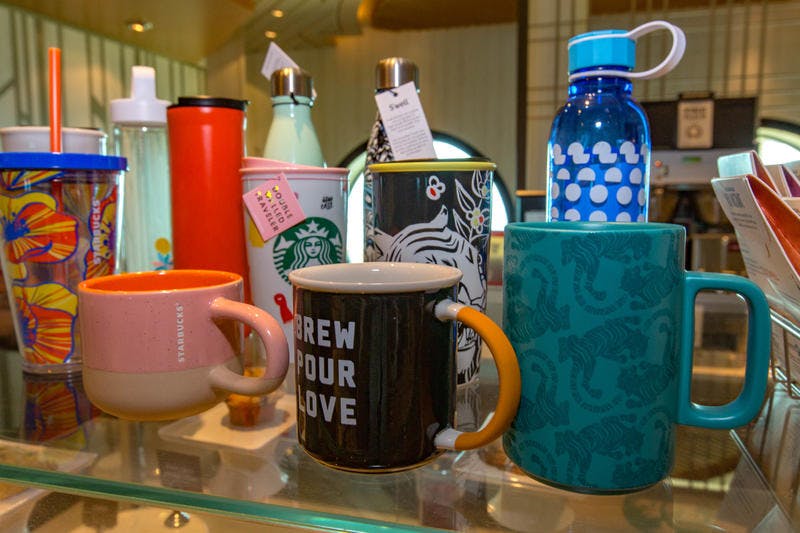 Starbucks on Royal Caribbean Mariner of the Seas Cruise Ship Cruise