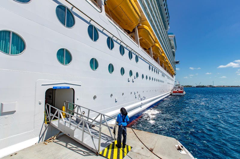 Tender Boats on Royal Caribbean Mariner of the Seas Cruise Ship