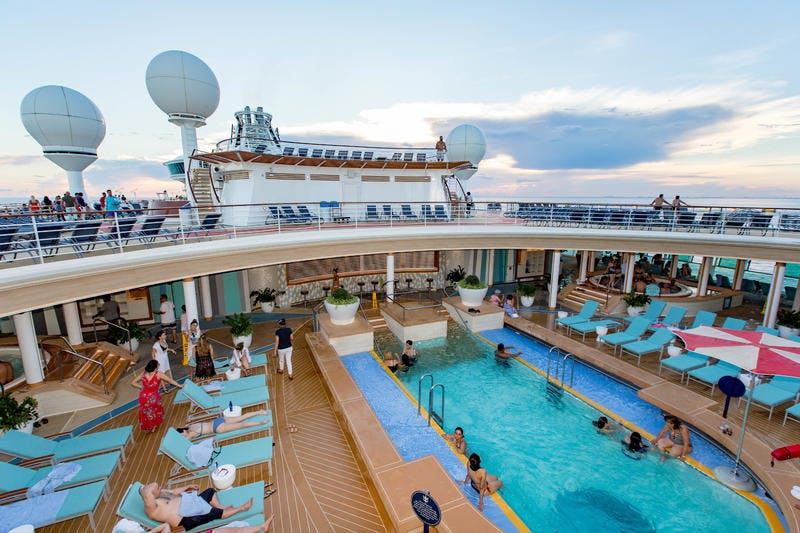 Main Pools on Royal Caribbean Mariner of the Seas Cruise Ship Cruise