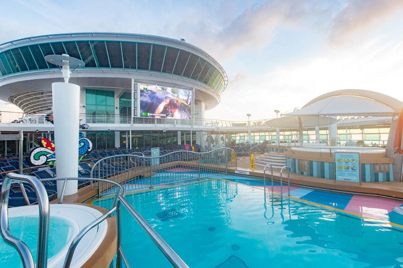 Main Pools on Royal Caribbean Mariner of the Seas Cruise Ship Cruise