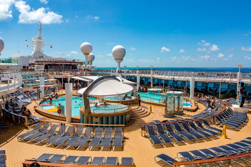 Main Pools on Royal Caribbean Mariner of the Seas Cruise Ship Cruise